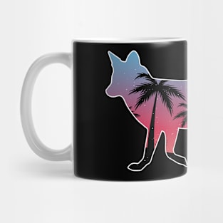 Fox Beautiful Sunset Beach Palm Tree Mug